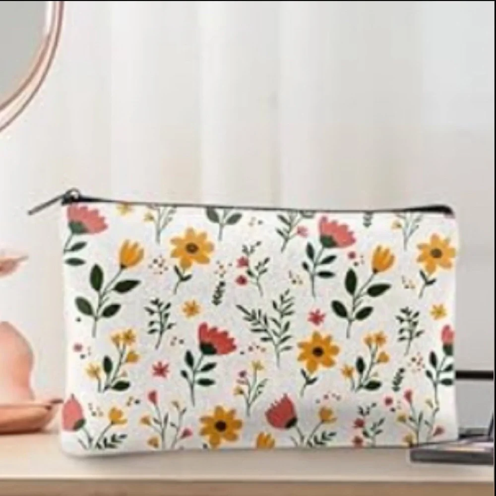 Floral Print Canvas Bag